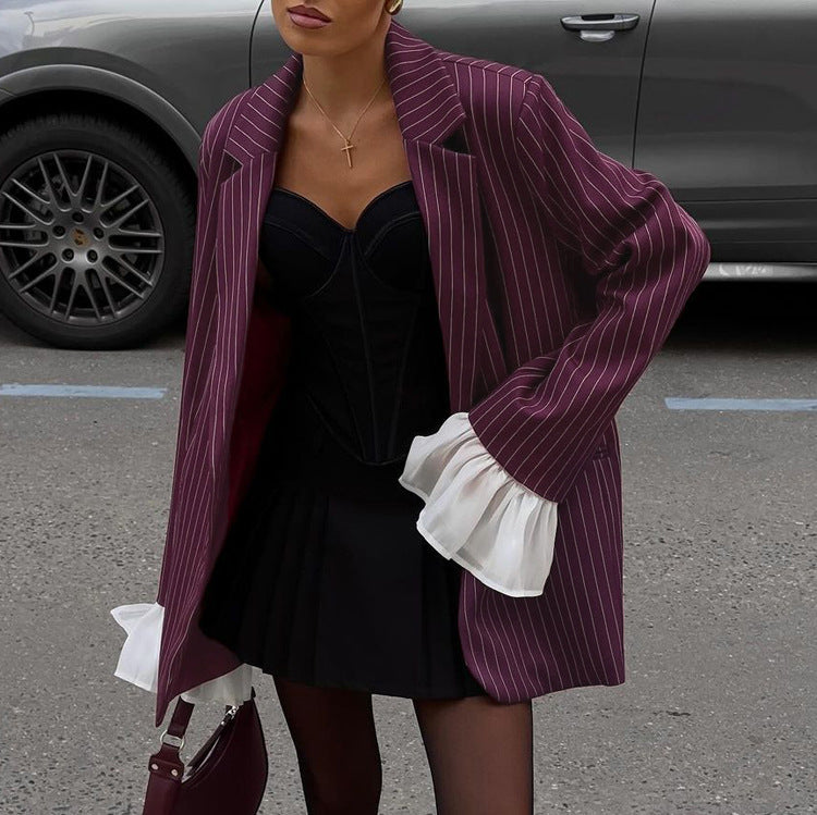 FIORA - Giacca da Suit Rosso Vino